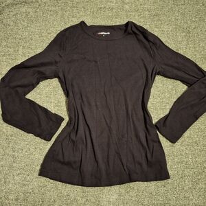 Liz Claiborne Black Long Sleeve Top